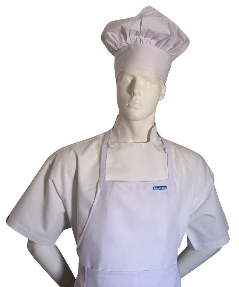 CHEFSKIN Big & Tall 2X Mushroom White Chef Hat, Adjustable